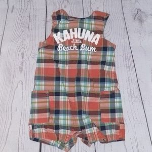 Carter's Plaid Romper 18m